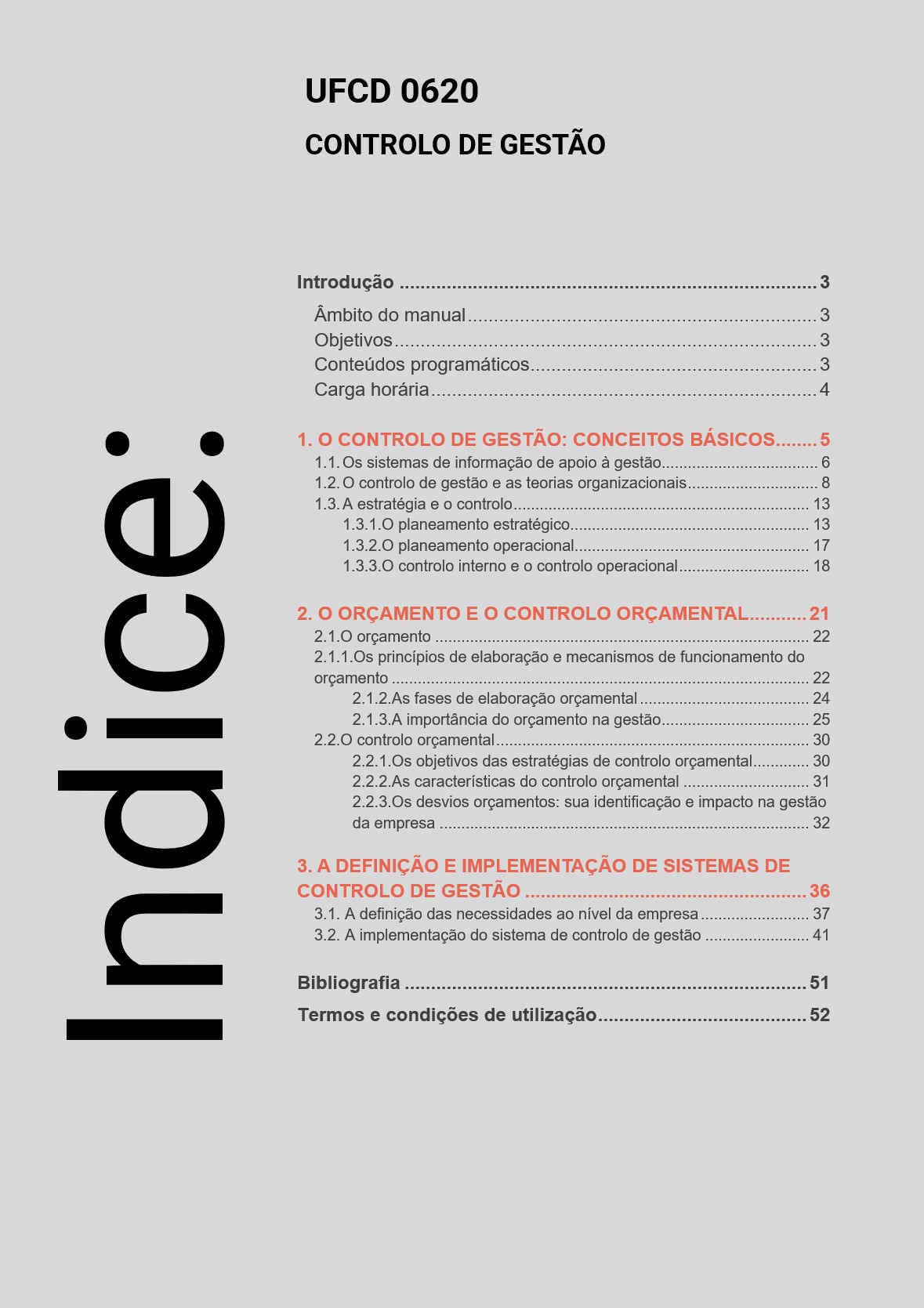 Índice UFCD 0620