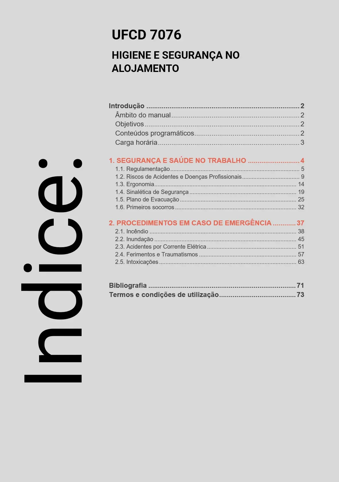 Índice UFCD 7076
